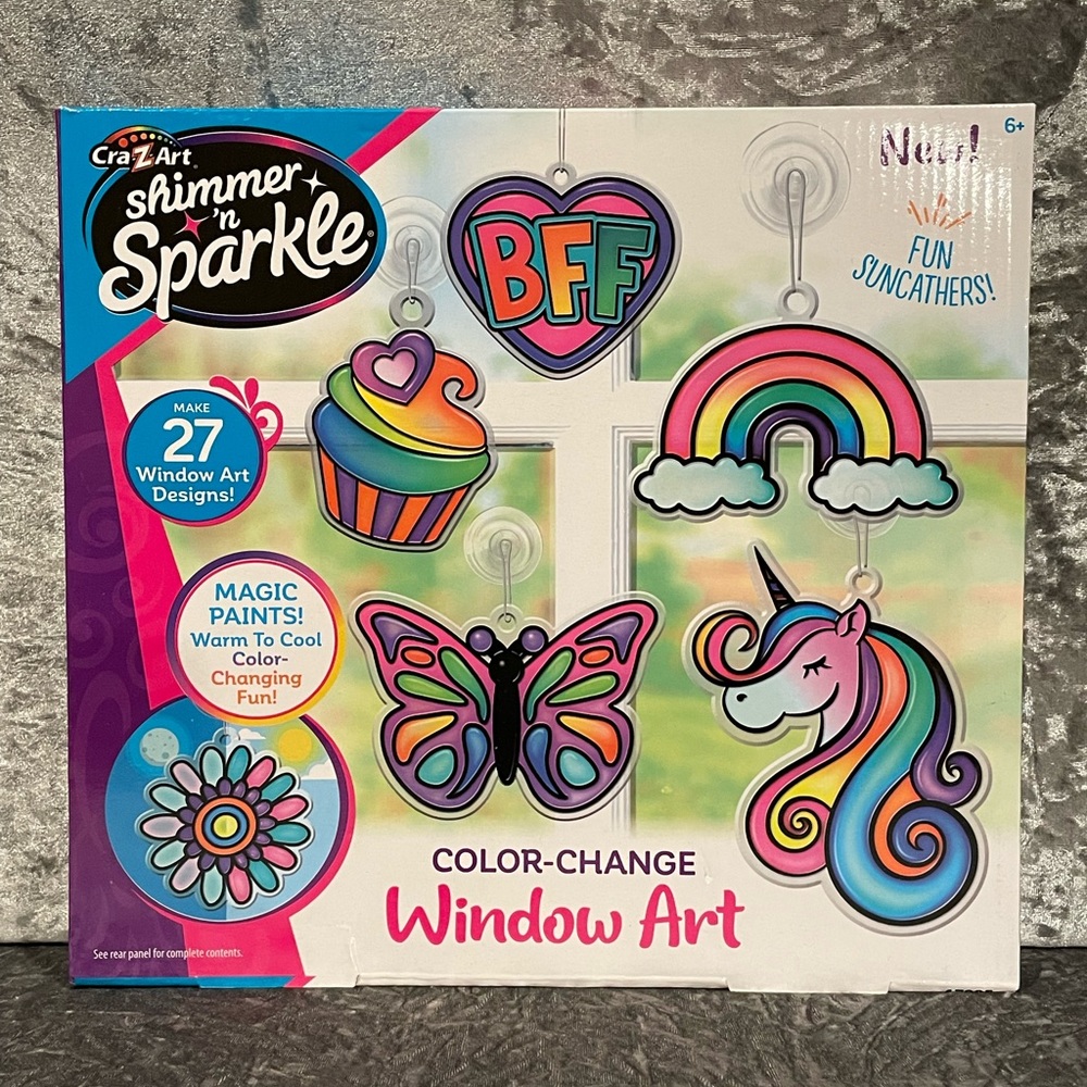 CraZ Art Shimmer & Sparkle Color-Change Window Art